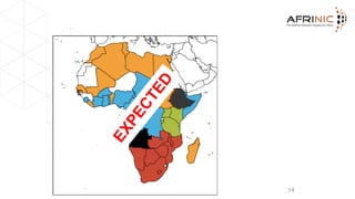 Africa Latency
Clusters
14
●Northern
●Southern
●Eastern
●Western
 