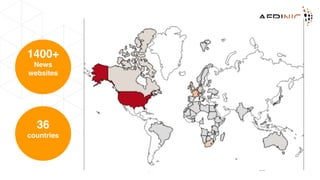 Where is African local
content?
28
1400+
News
websites
36
countries
 