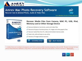 Mac Photo recovery Software
 