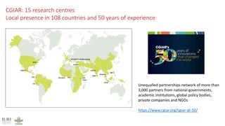 Strengths of the CGIAR Antimicrobial Resistance Hub
