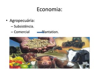 Clima:Equatorial.Tropical.Tropical de altitude.Temperado.Árido.