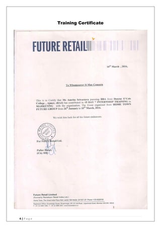 4 | P a g e
Training Certificate
 