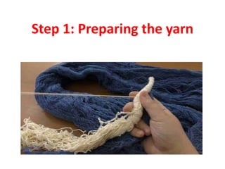 Step 1: Preparing the yarn
 