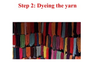 Step 2: Dyeing the yarn
 