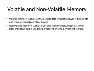 Comprehensive Overview of Computer Memory Structure and Management | PPTX