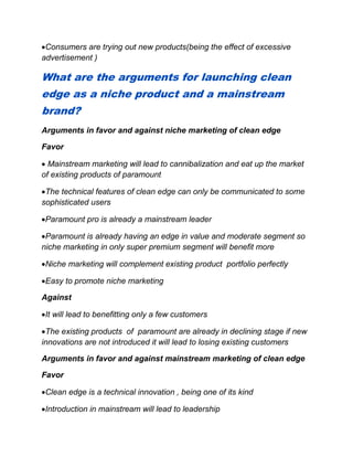 paramount razor blade case study | PDF