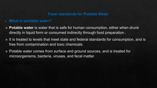 Fssai Standards for milk and packaging water