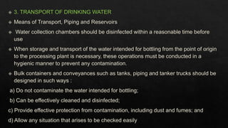 Fssai Standards for milk and packaging water