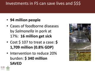 ILRI research on foodborne diseases and antimicrobial resistance associated with pigs