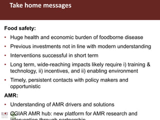ILRI research on foodborne diseases and antimicrobial resistance associated with pigs