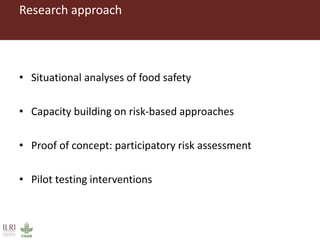ILRI research on foodborne diseases and antimicrobial resistance associated with pigs