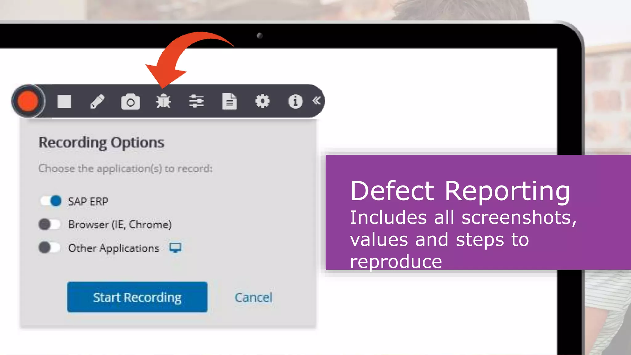 Defect Reporting
Includes all screenshots,
values and steps to
reproduce
 
