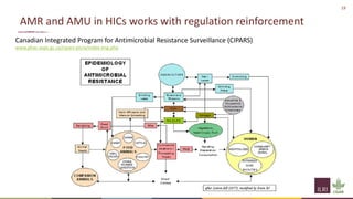 19
AMR and AMU in HICs works with regulation reinforcement
Canadian Integrated Program for Antimicrobial Resistance Surveillance (CIPARS)
www.phac-aspc.gc.ca/cipars-picra/index-eng.php
 