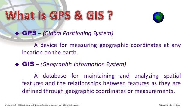 GPS & GIS