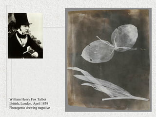 William Henry Fox Talbot
British, London, April 1839
Photogenic drawing negative
 