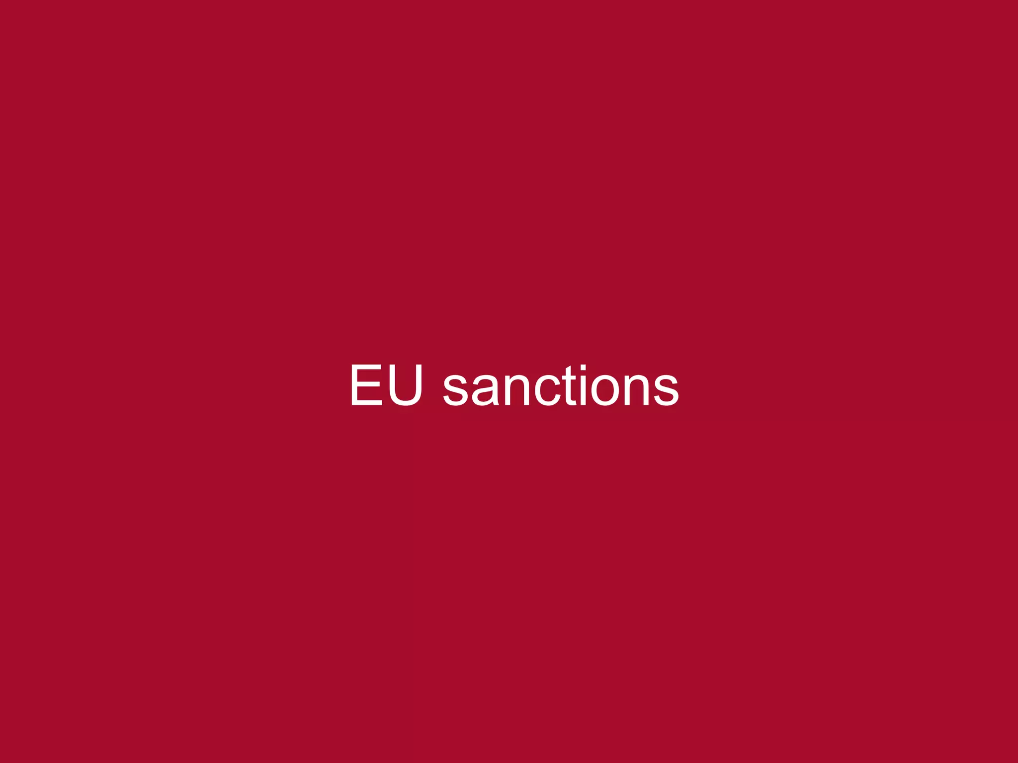 EU sanctions 