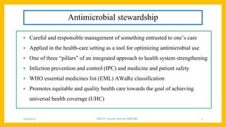 OVERVIEW OF ANTIMICROBIAL STEWARDSHIP | PPTX