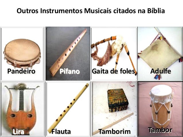 Resultado de imagem para instrumentos musicais bíblicos