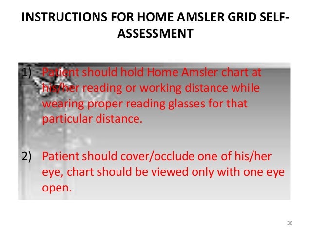 Amsler Chart Working Distance