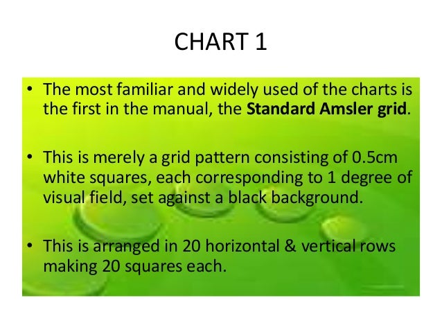 Amsler Grid Chart With Instruction