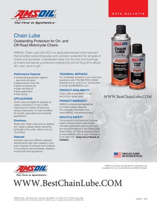 Amsoil chain lube
