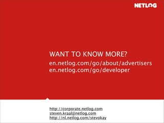 Netlog: How To Create Brand Ambassadors?