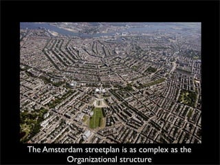 The Amsterdam streetplan is as complex as the
          Organizational structure
 