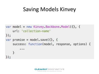Saving Models Kinvey

 