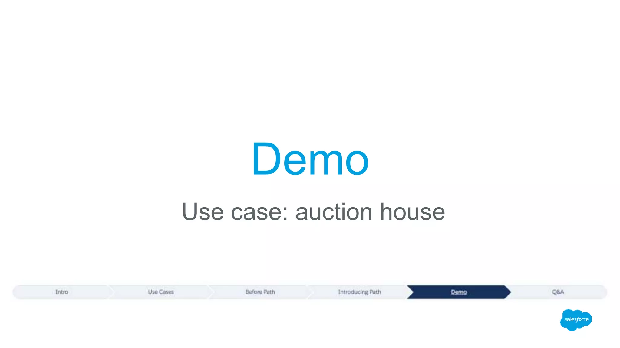 Demo
Use case: auction house
 