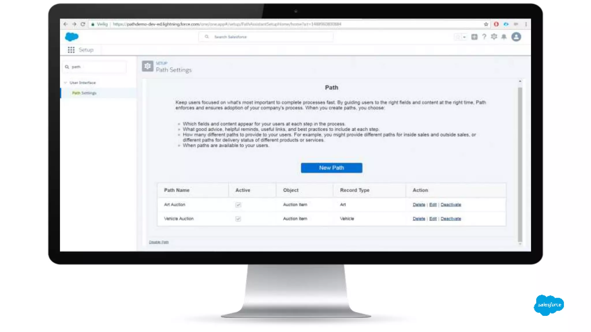 Salesforce World Tour Amsterdam:  Guide your users through a process using path