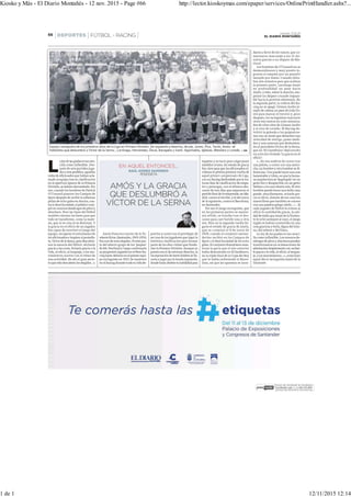 Kiosko y Más - El Diario Montañés - 12 nov. 2015 - Page #66 http://lector.kioskoymas.com/epaper/services/OnlinePrintHandler.ashx?...
1 de 1 12/11/2015 12:14
 
