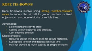 Comprehensive Guide to Aircraft Ground Operations, Tie-Downs, and ...