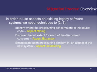 Dynamic-based approaches Concern-Sorts 