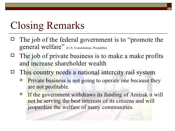 Conference closing remarks sample image