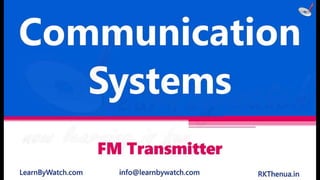 Am transmitter | Communication Systems