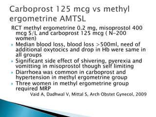 Amtsl – active management of third stage of | PPTX