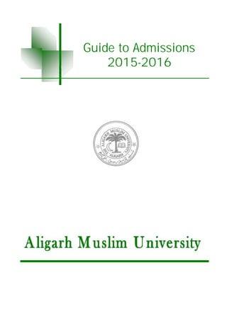 Guide to Admissions
2015-2016
 