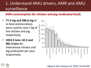 Antimicrobial resistance and antimicrobial use initiatives in agricultural food system in Vietnam