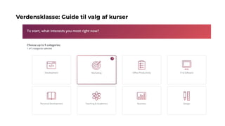 Verdensklasse: Guide til valg af kurser
 