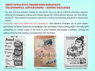IMC (Promotional) strategies adopted by Amul Butter | PPTX