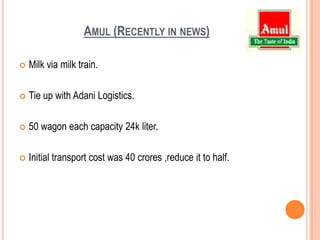 Mission  2020Very ambitious future plan –Turnover of 27000 crore.(three fold increase in the group turn over.)Milk production 33.1 million liter/day.Milk drying capacity 200 mt/day
