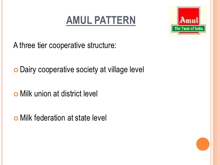 cooperative societies amul It at milk collection centers in cooperative dairies: the national dairy established organizations similar to amul in other states a village cooperative society of primary producers is formed under the guidance of a supervisor or milk supply officer of the co-operative dairy. cooperative societies amul It at milk collection centers in cooperative dairies: the national dairy established organizations similar to amul in other states a village cooperative society of primary producers is formed under the guidance of a supervisor or milk supply officer of the co-operative dairy.
