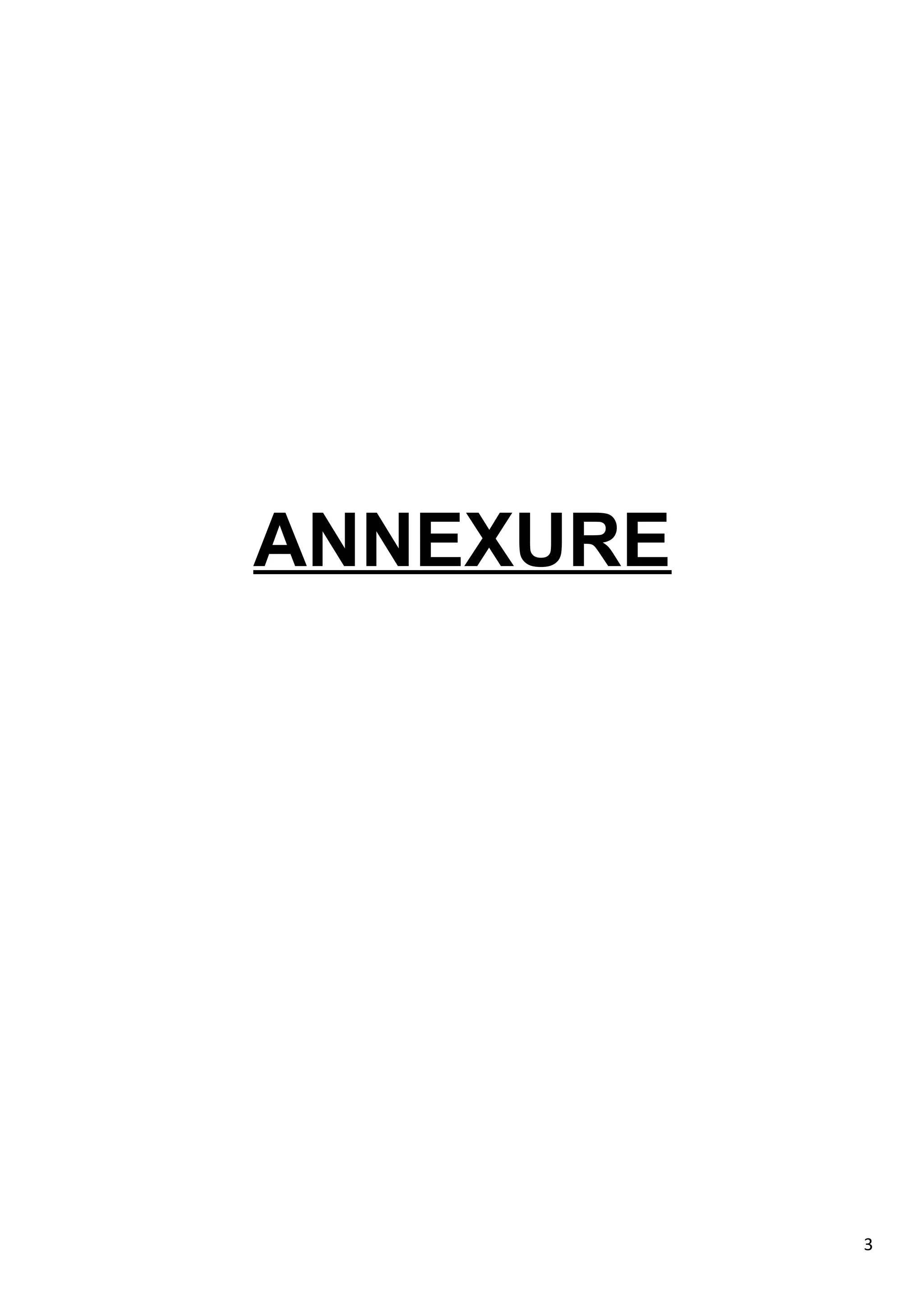 3
ANNEXURE
 