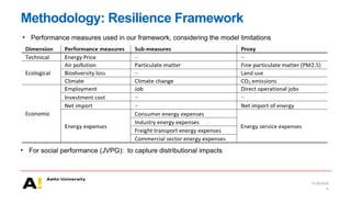 A multi-dimensional framework for modeling energy system transition ...