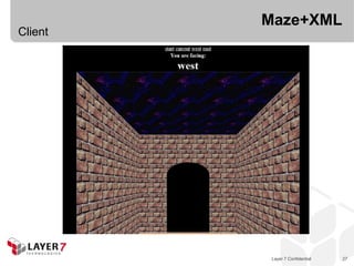Maze+XML
Client




          Layer 7 Confidential   27
 