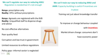 Efforts to reduce antimicrobial use in poultry in low- and middle-income countries