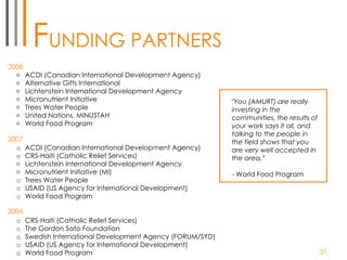 Amurt Haiti Presentation | PPT