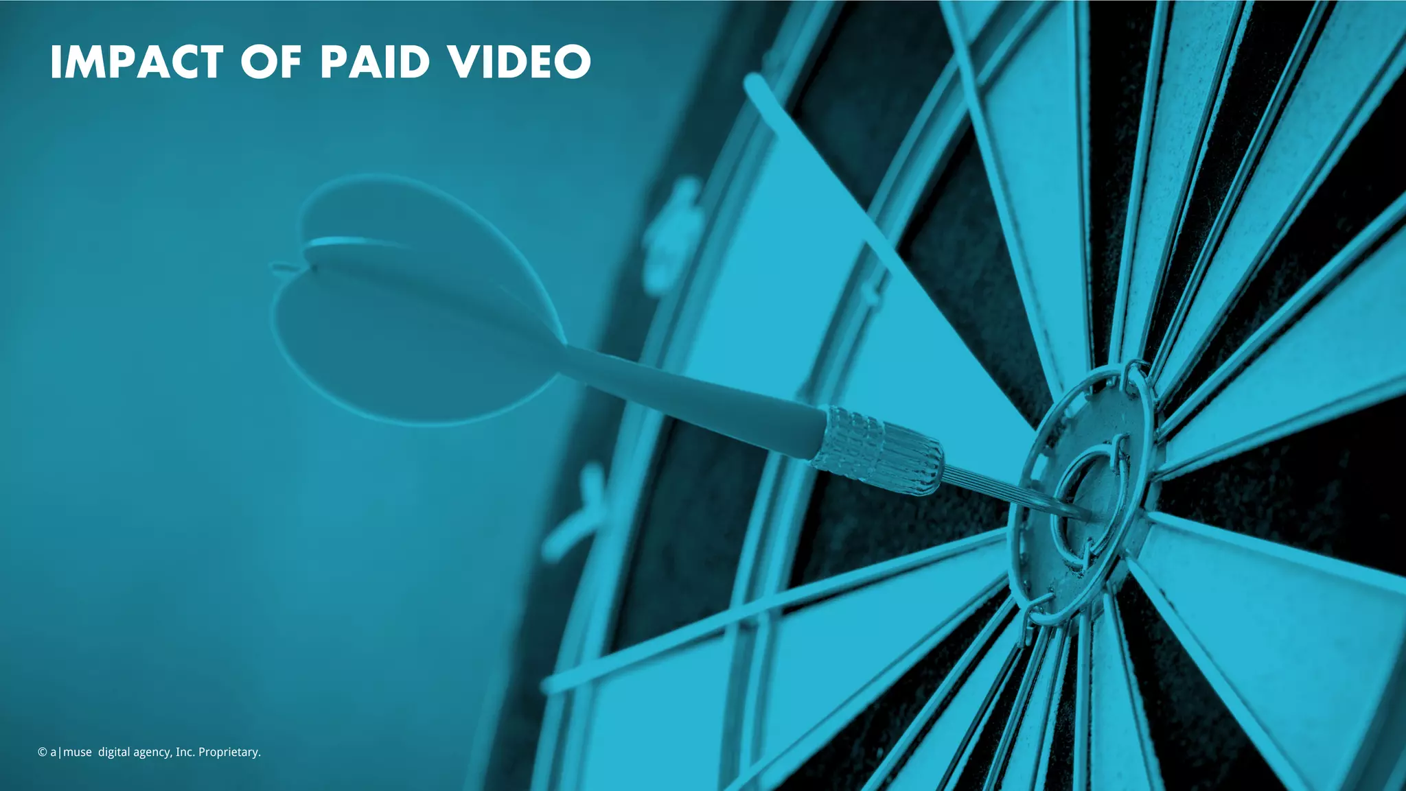 IMPACT OF PAID VIDEO
© a|muse digital agency, Inc. Proprietary.
 