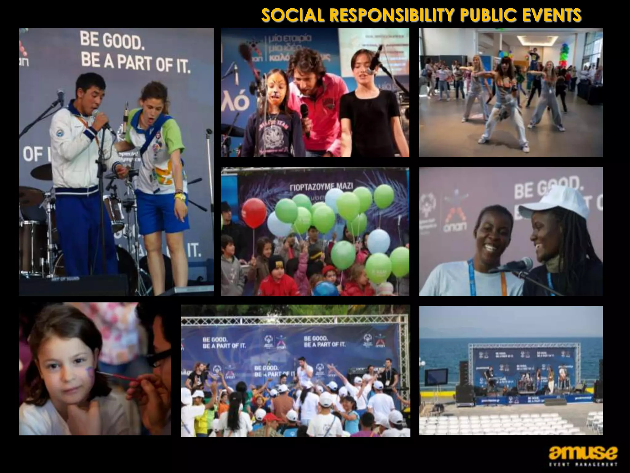 SOCIAL RESPONSIBILITY PUBLIC EVENTS
 