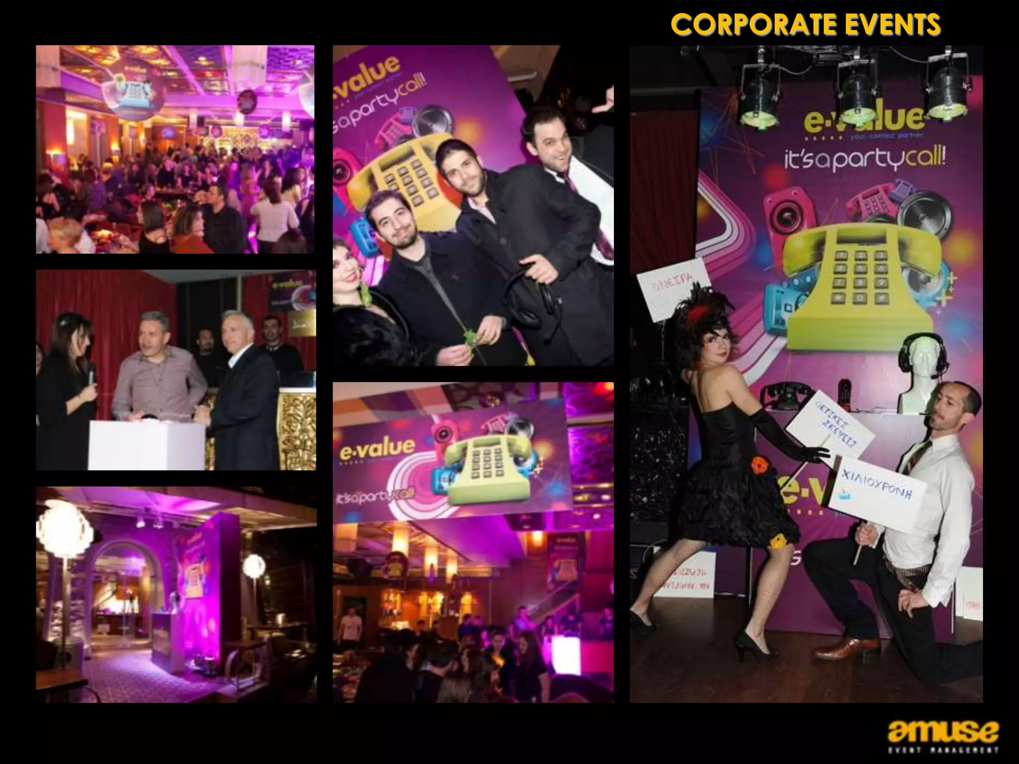 CORPORATE EVENTS
 